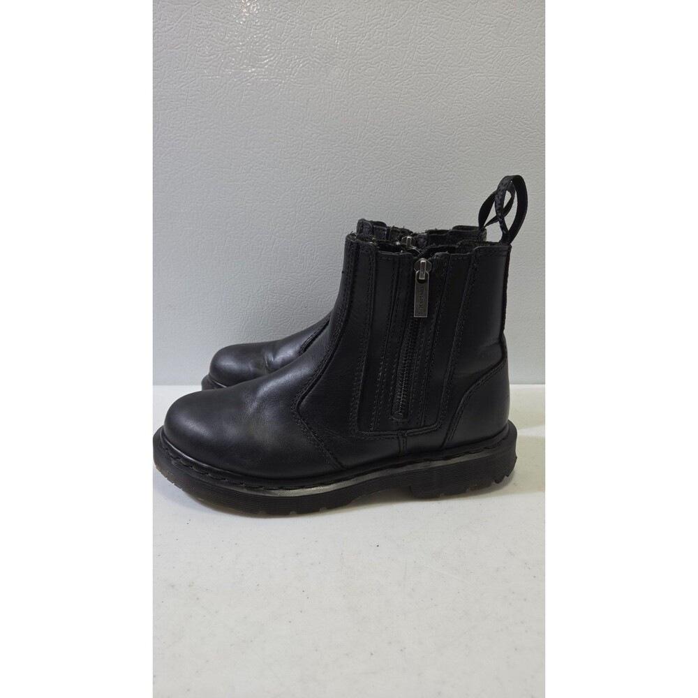 Dr. Martens 2976 Black Leather Chelsea Boots Women's US 8 Side Zip Ankle Boots